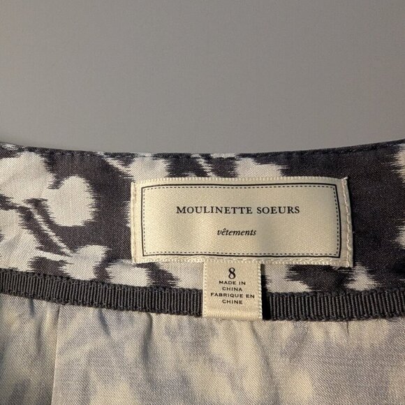 Moulinette Soeurs Cotton/Silk blend mini skirt, Size 8, Anthropologie - Picture 2 of 6